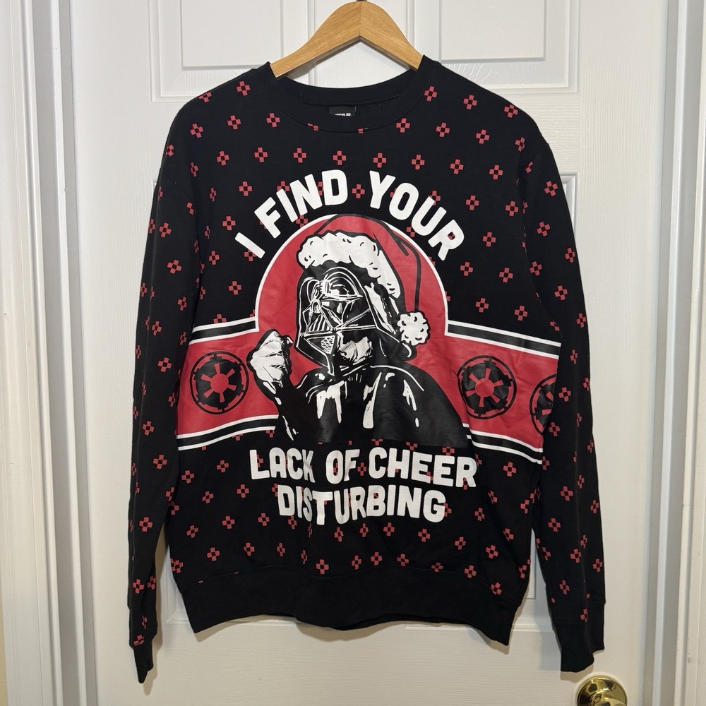 Star Wars Darth Vader Holiday Christmas‎ Crewneck Sweatshirt Adult XL